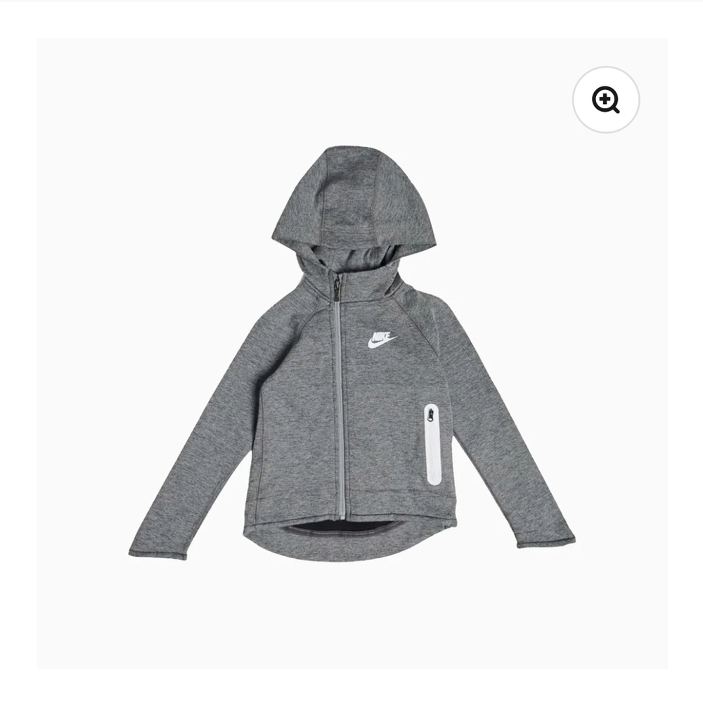 Nike Kids Gray Full-Zip Hoodie